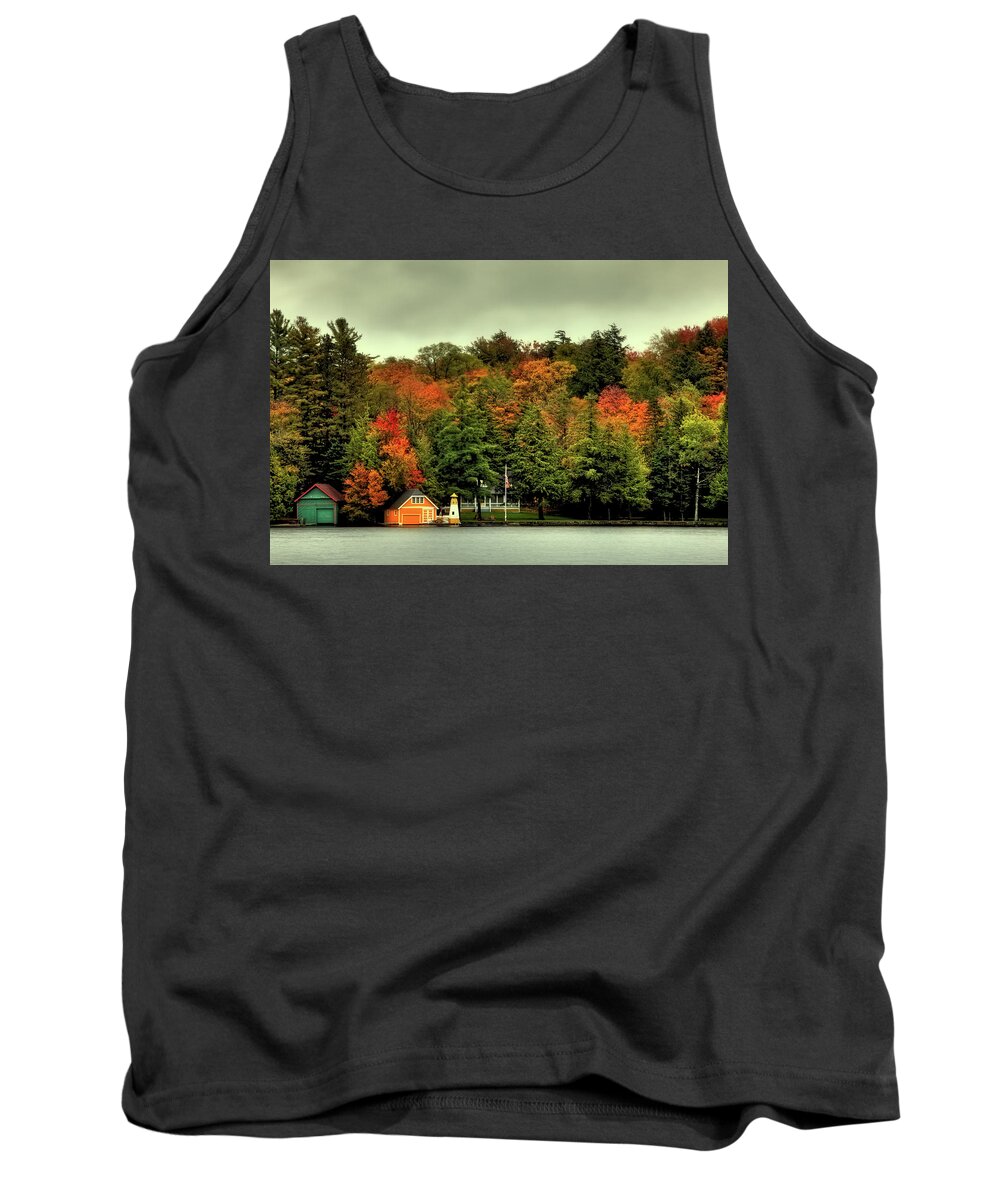 The Pond In Old Forge Tank Top featuring the photograph The Pond in Old Forge by David Patterson