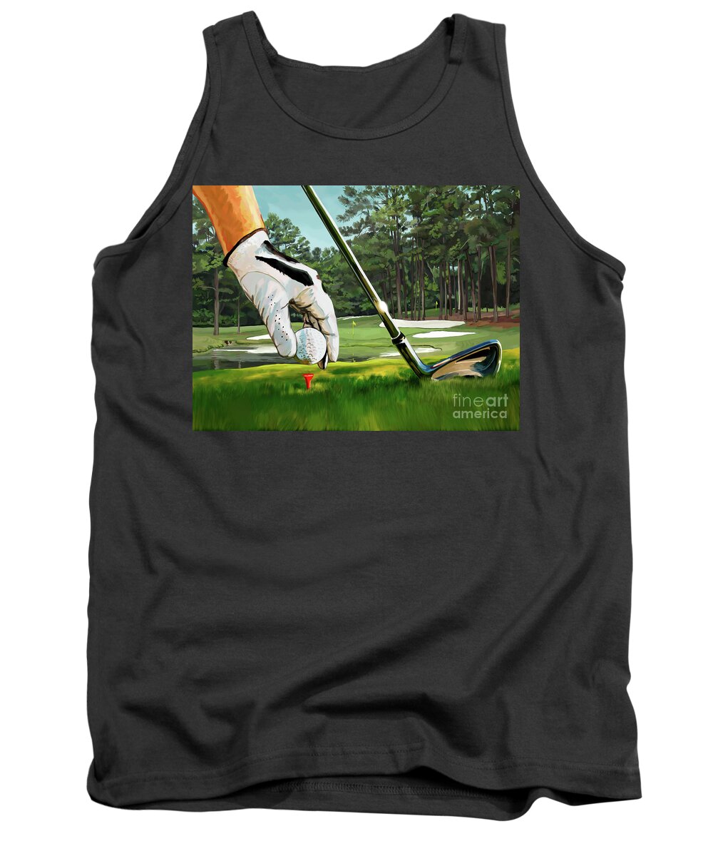 The Pressure Is On Tank Top featuring the painting The Pressure is On by Tim Gilliland
