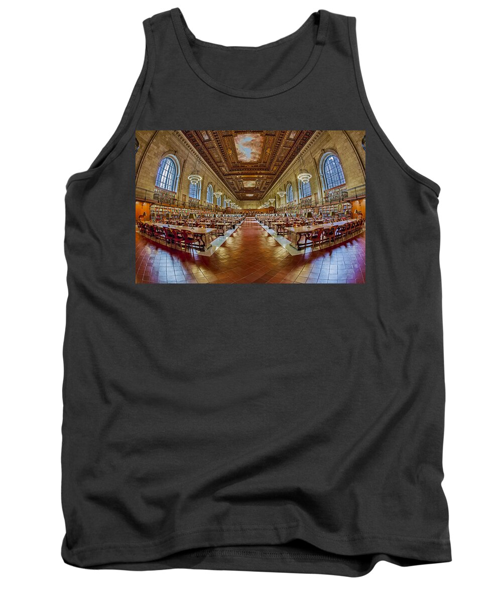 New York Public Library Tank Top featuring the photograph The Rose Main Reading Room NYPL by Susan Candelario