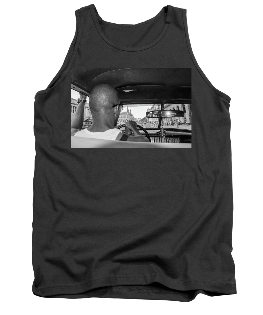 Cuba Tank Top featuring the photograph From the Taxi by Marla Craven