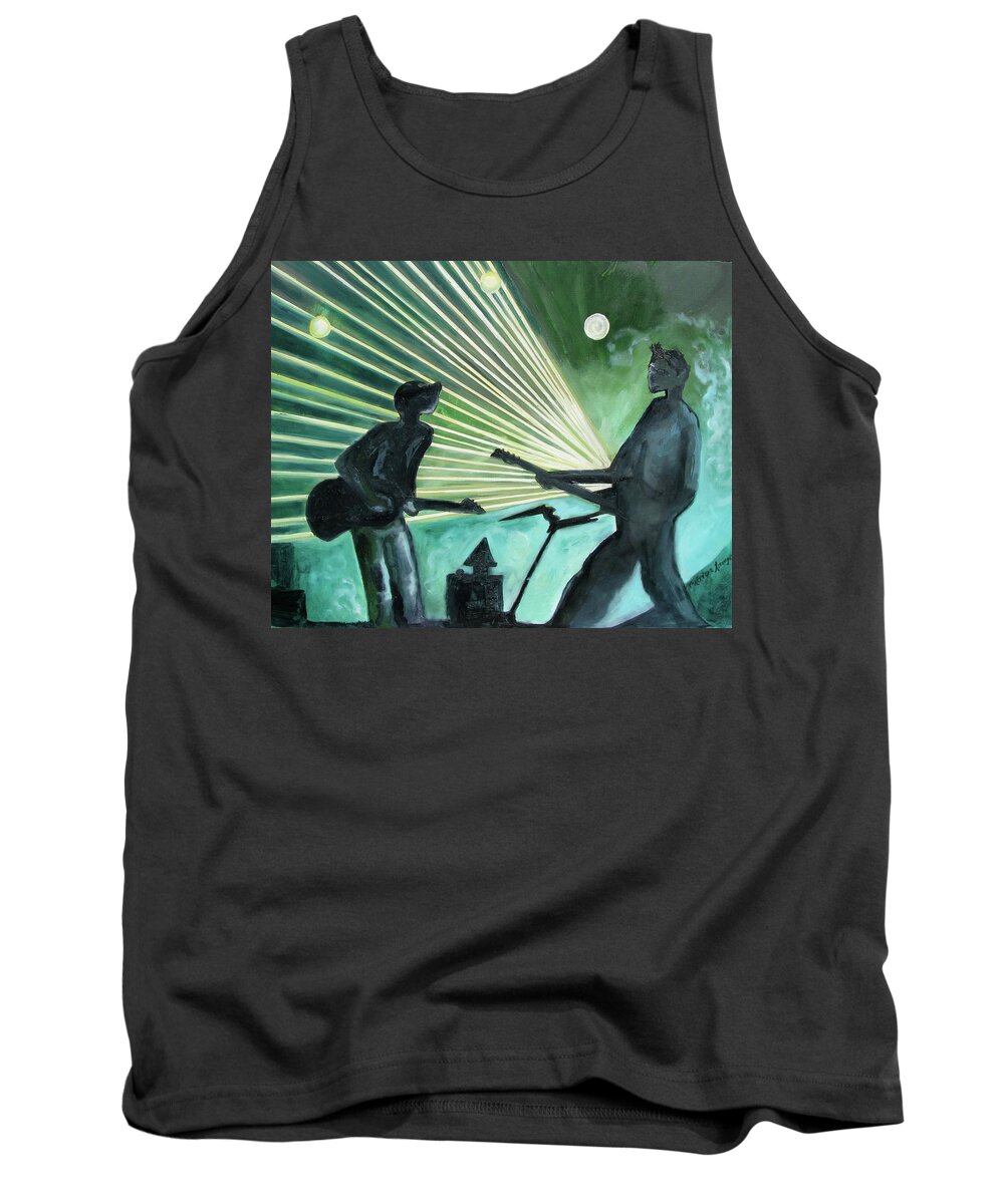 Music Tank Top featuring the painting The Um Experience number one by Patricia Arroyo