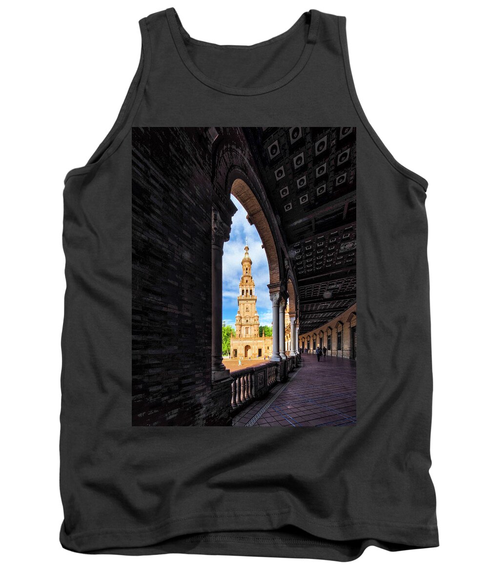 Andalucia Tank Top featuring the photograph The view again. by Usha Peddamatham