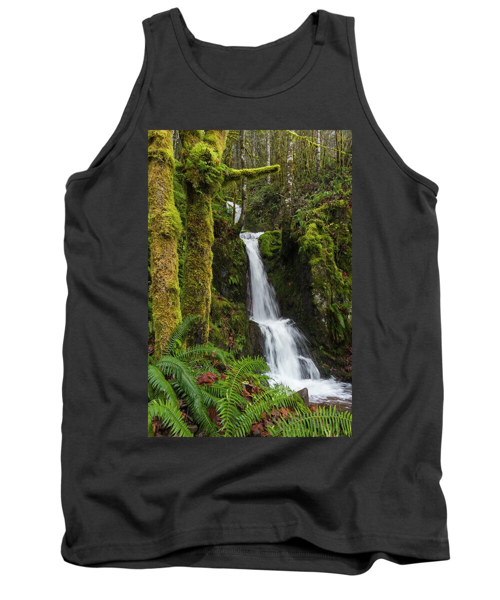 Waterfalls Tank Top featuring the photograph The Water Staircase by Steven Clark