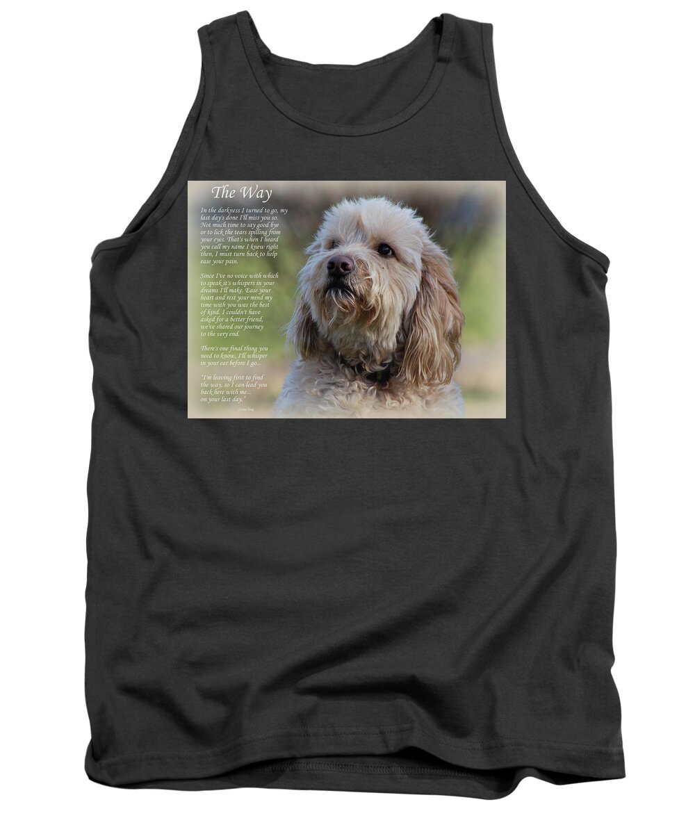 Dogs Tank Top featuring the photograph The Way Golden Doodle by Sue Long