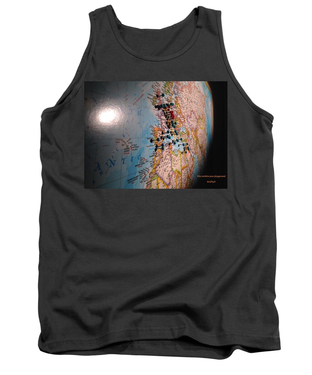 Photograph Tank Top featuring the photograph The World is Your Playground by Richard Gehlbach