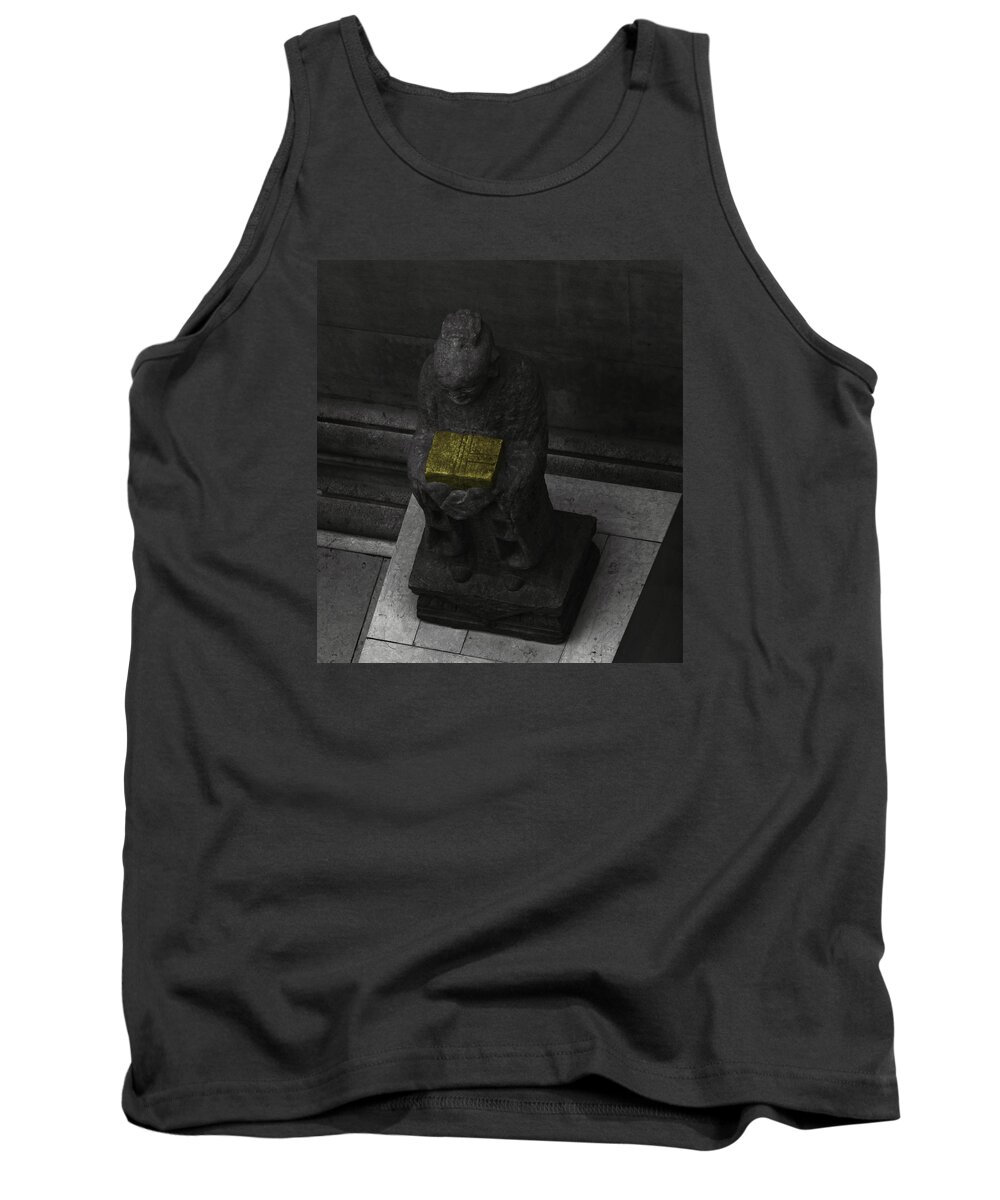 Box Tank Top featuring the photograph The yellow box by Emme Pons