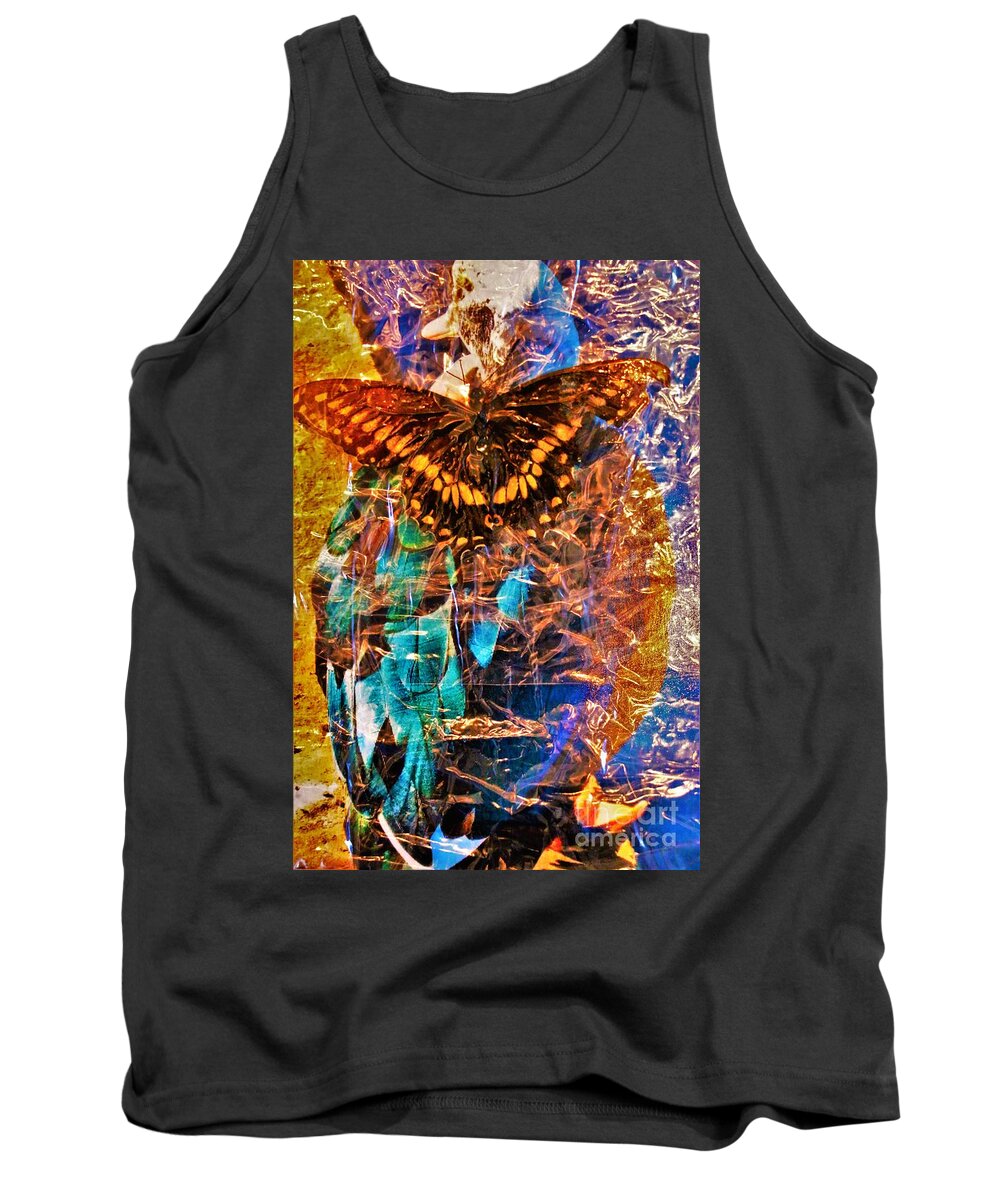 Color Photography Tank Top featuring the photograph Things that Fly 1 by Barbara Donovan