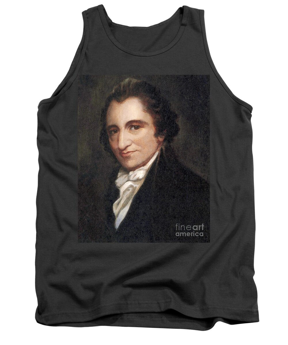 America Tank Top featuring the photograph Thomas Paine, American Founding Father by Photo Researchers