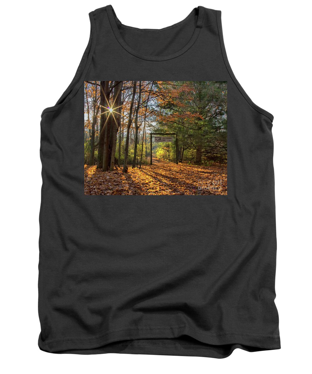 Nature Tank Top featuring the photograph Three Meadows Trail Head by Rod Best