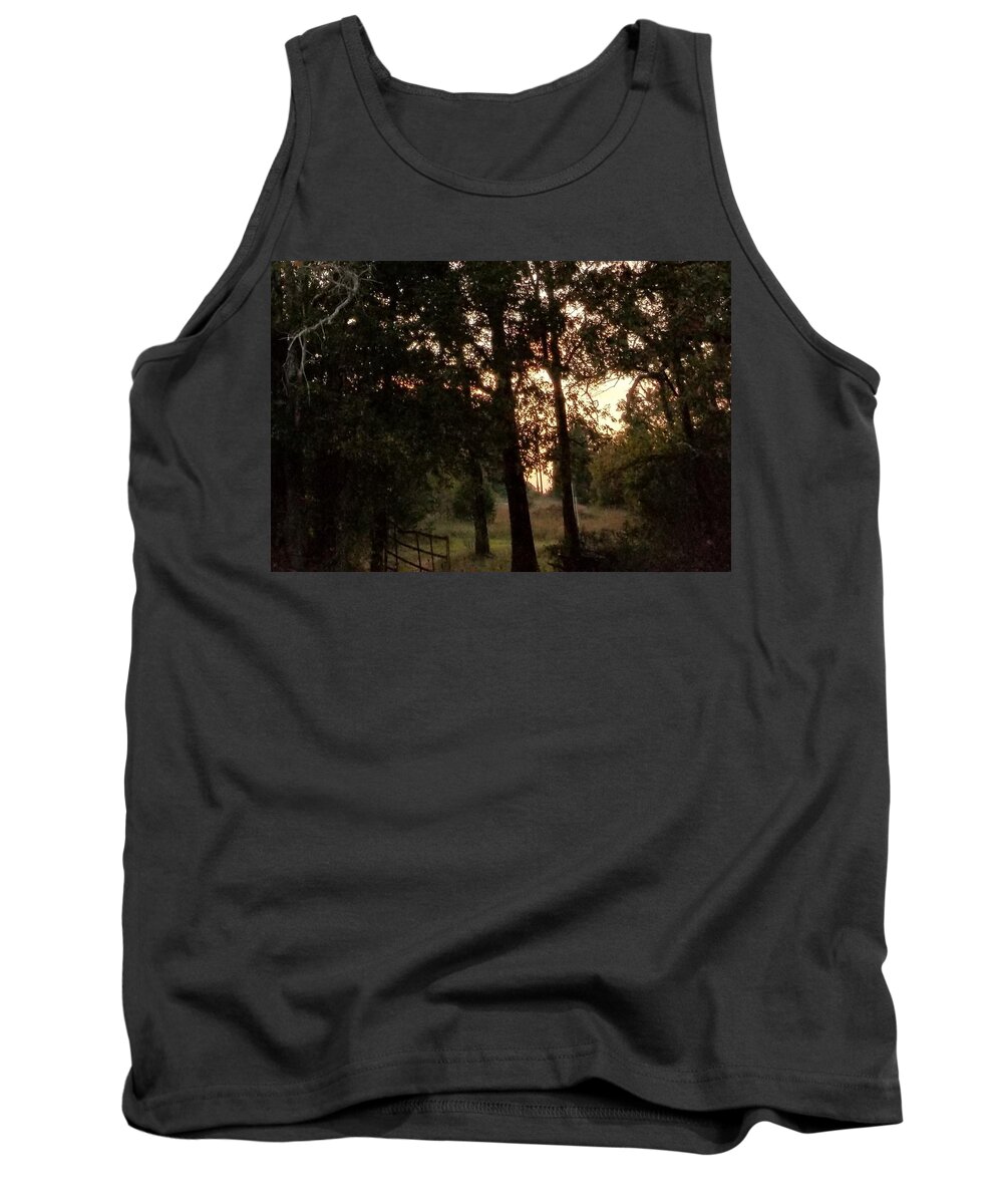 Sunset Tank Top featuring the photograph To the unknown by Yolanda Raker