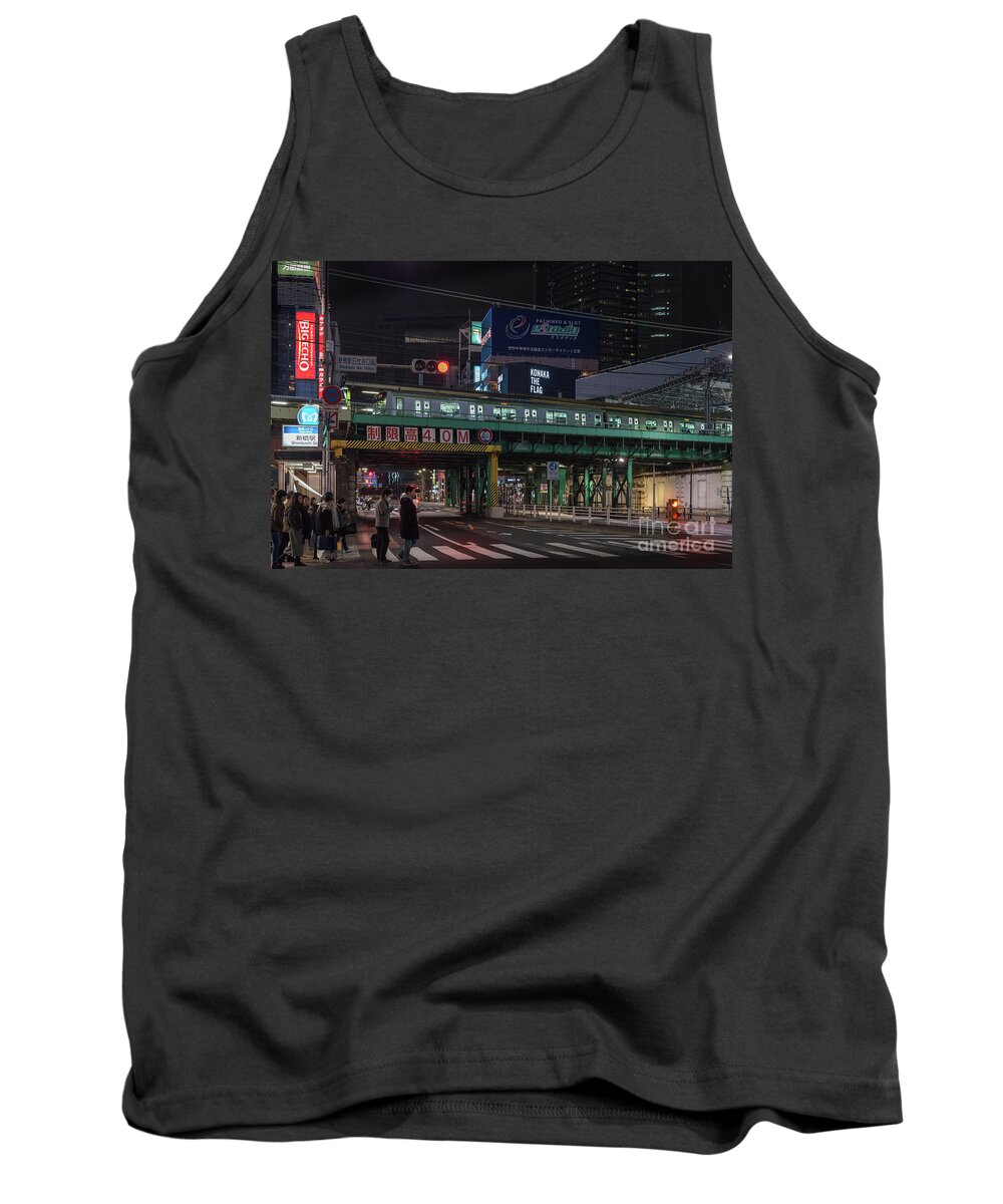 Tokyo Tank Top featuring the photograph Tokyo Metro by Perry Rodriguez