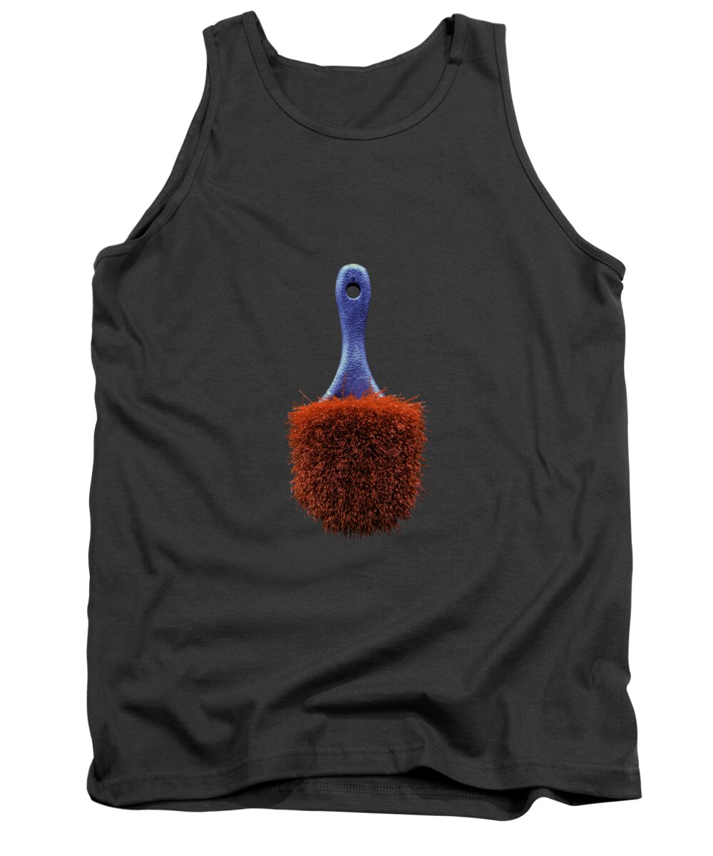 Brush Tank Top featuring the photograph Tools On Wood 56 by YoPedro