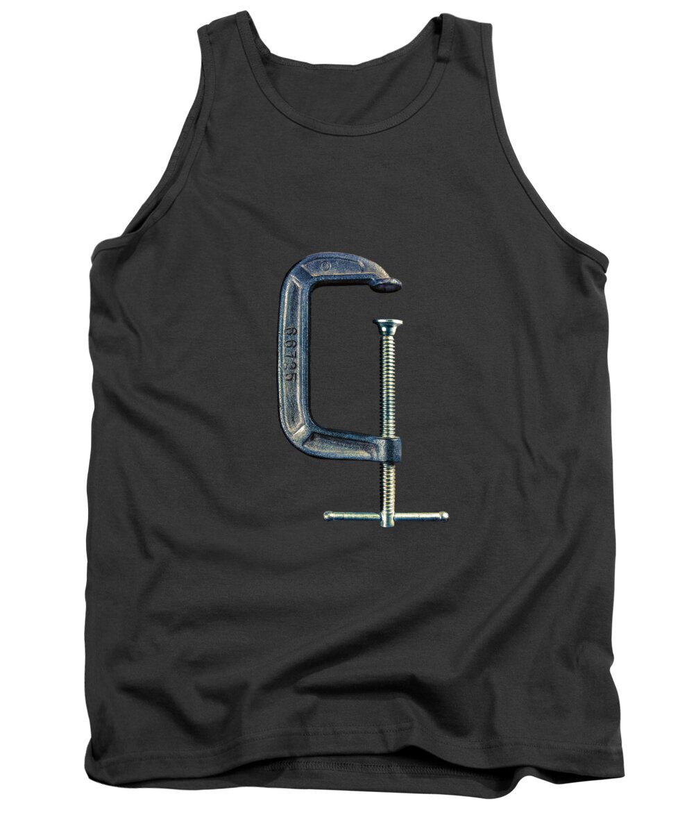 Art Tank Top featuring the photograph Tools On Wood 68 on BW by YoPedro