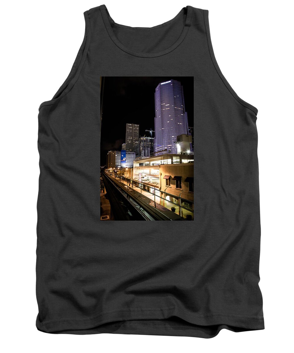 Miami Tank Top featuring the photograph Train Station by Mike Dunn