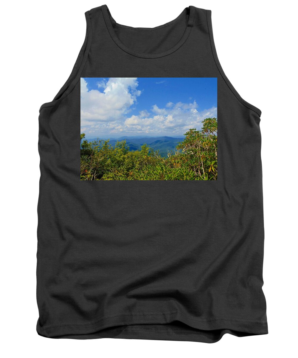 Vista Tank Top featuring the photograph Tray Mountain Summit - South by Richie Parks