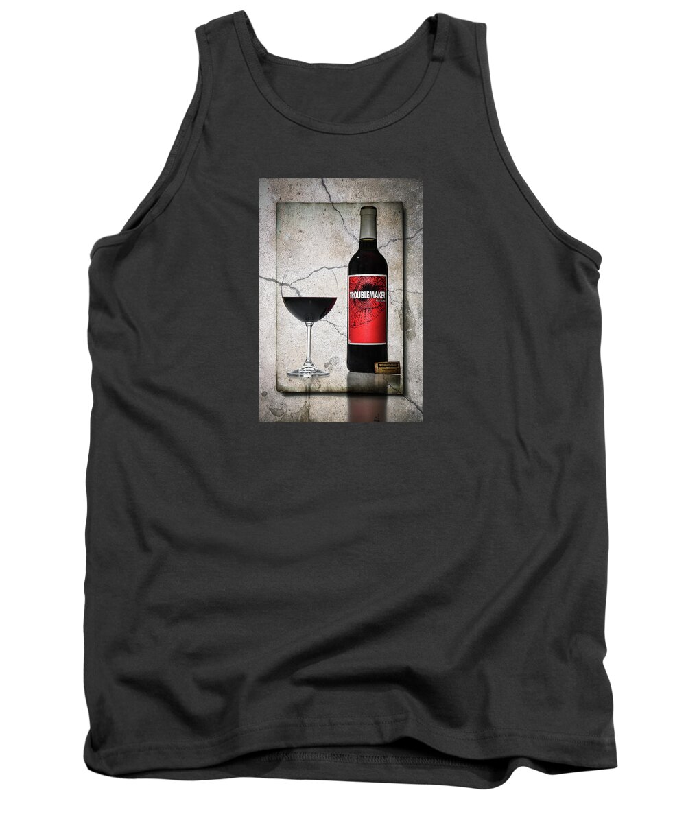 Fine Art Photography Tank Top featuring the photograph Trouble by John Strong