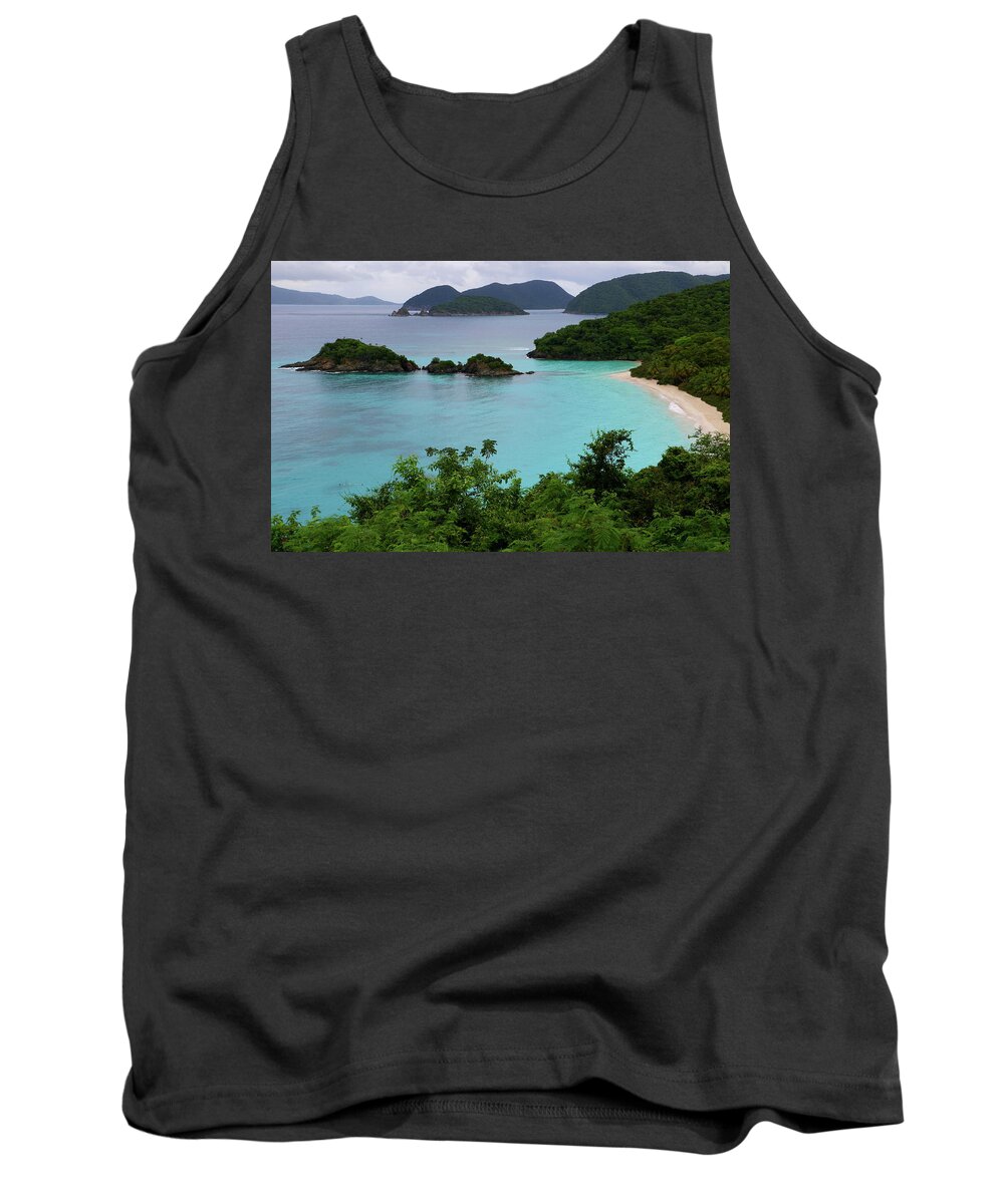 Trunk Tank Top featuring the photograph Trunk Bay at U.S. Virgin Islands National Park by Jetson Nguyen