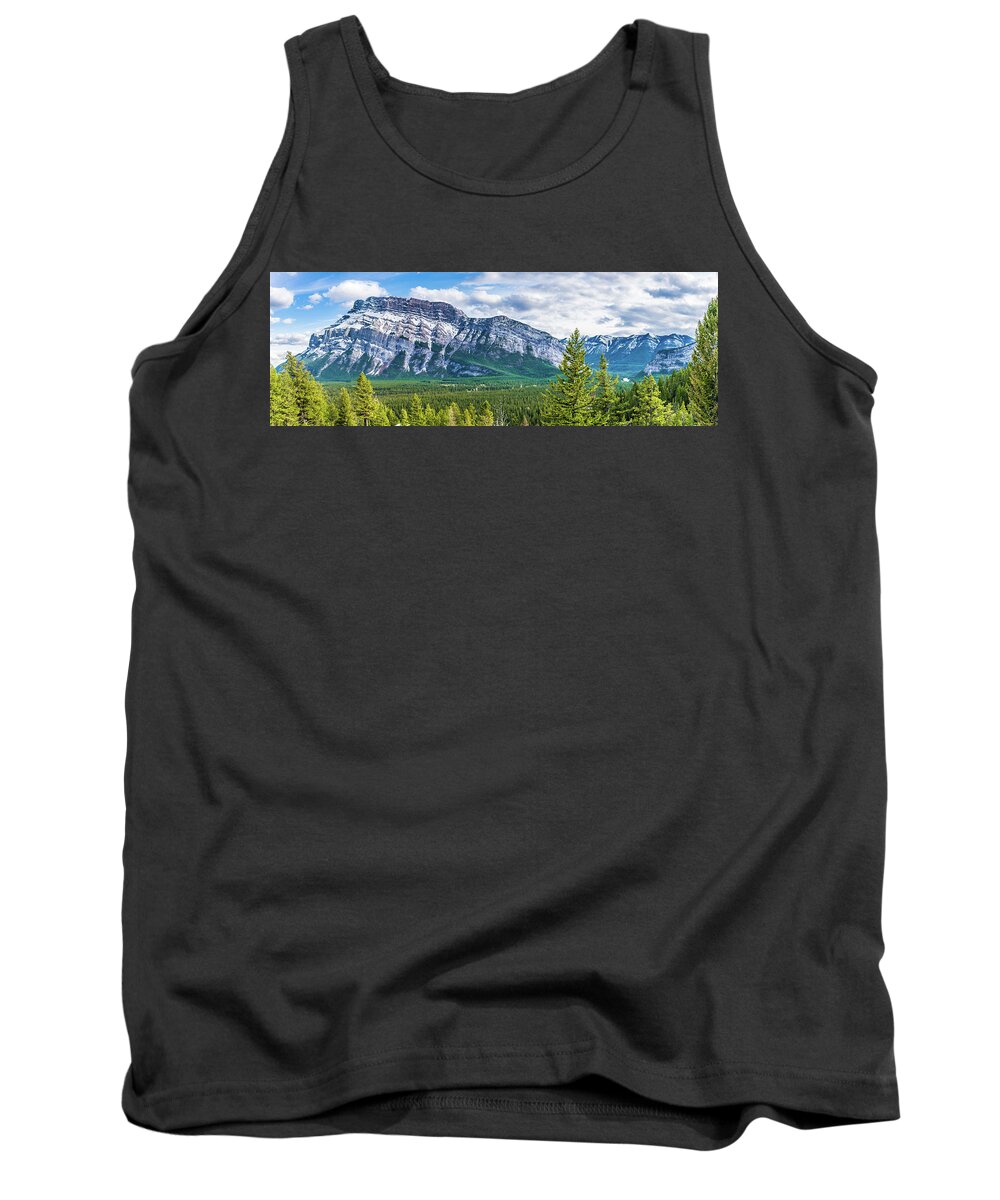 Mountain Tank Top featuring the photograph Tunnel Mountain - Banff Alberta by David Lee