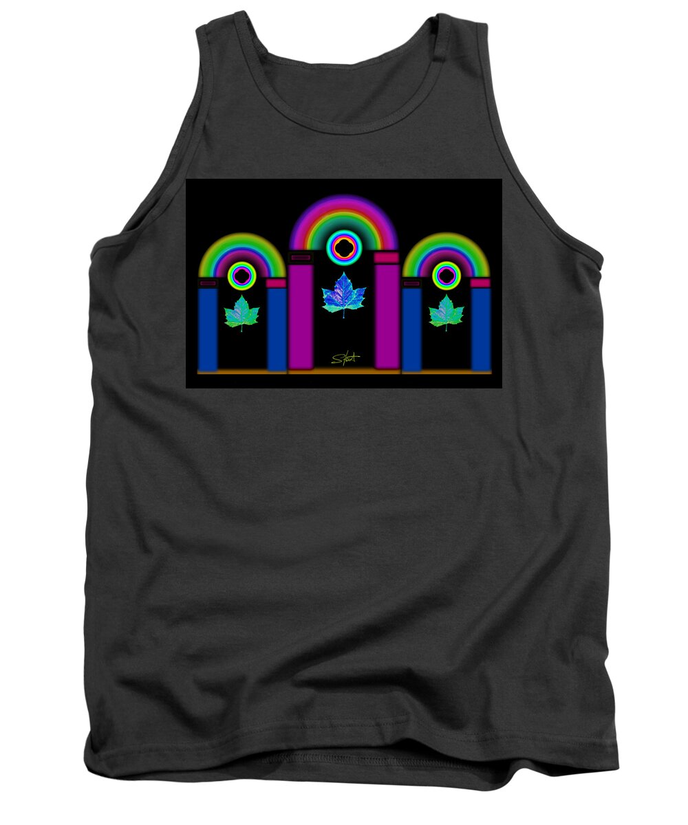 Classical Tank Top featuring the painting Tuscan Neon by Charles Stuart