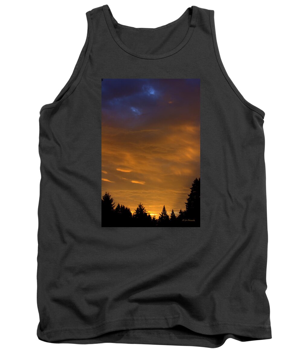 Night Tank Top featuring the photograph Twilight And Dawn Collide by Jeanette C Landstrom