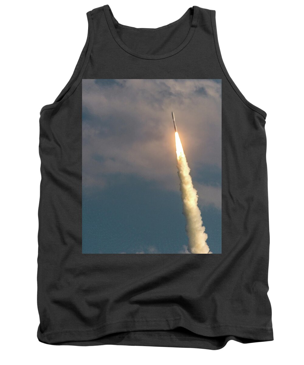 Atlas V Rocket Tank Top featuring the photograph United Alliance Atlas V by Norman Peay
