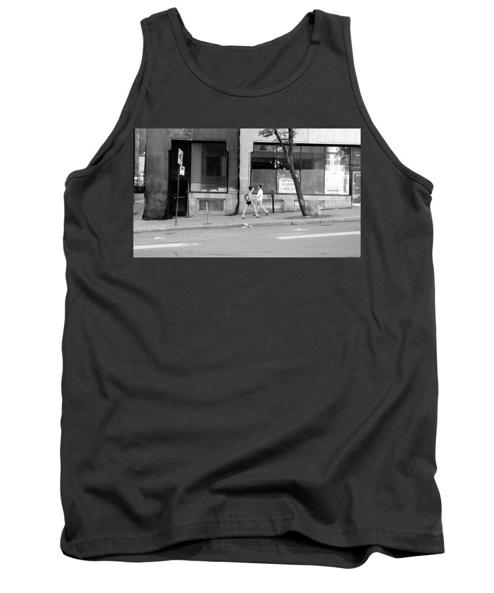 Urban Tank Top featuring the photograph Urban Encounter by Valentino Visentini