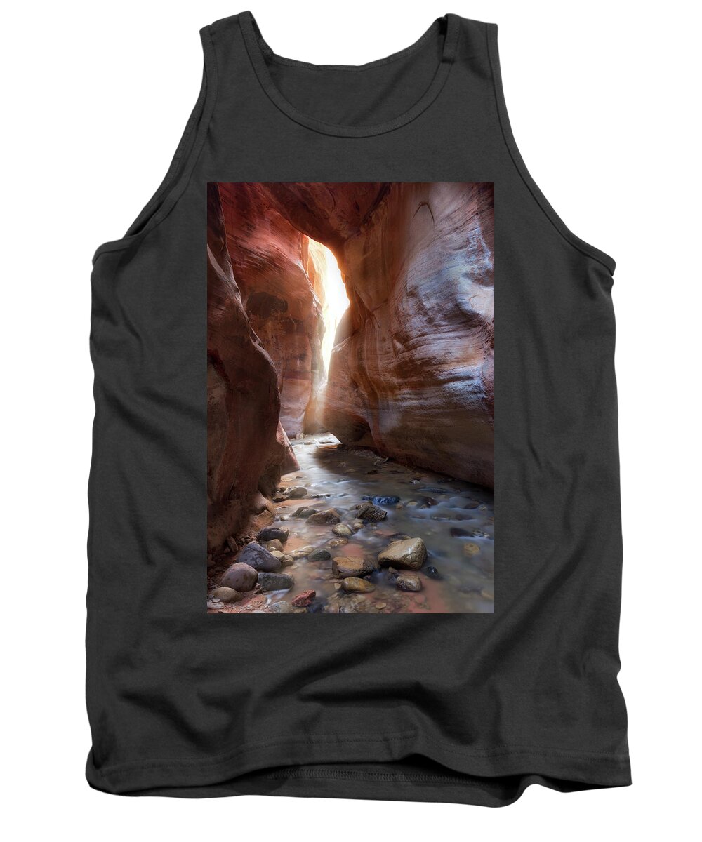 Creek Tank Top featuring the photograph Utah's Underworld by Nicki Frates