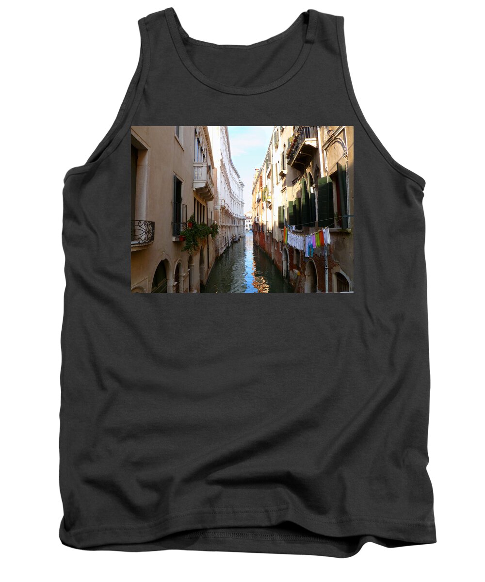 Venice Tank Top featuring the photograph Venice Canal by KATIE Vigil