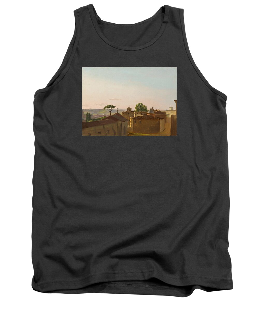 Simon Denis Tank Top featuring the painting View on the Quirinal Hill. Rome by Simon Denis