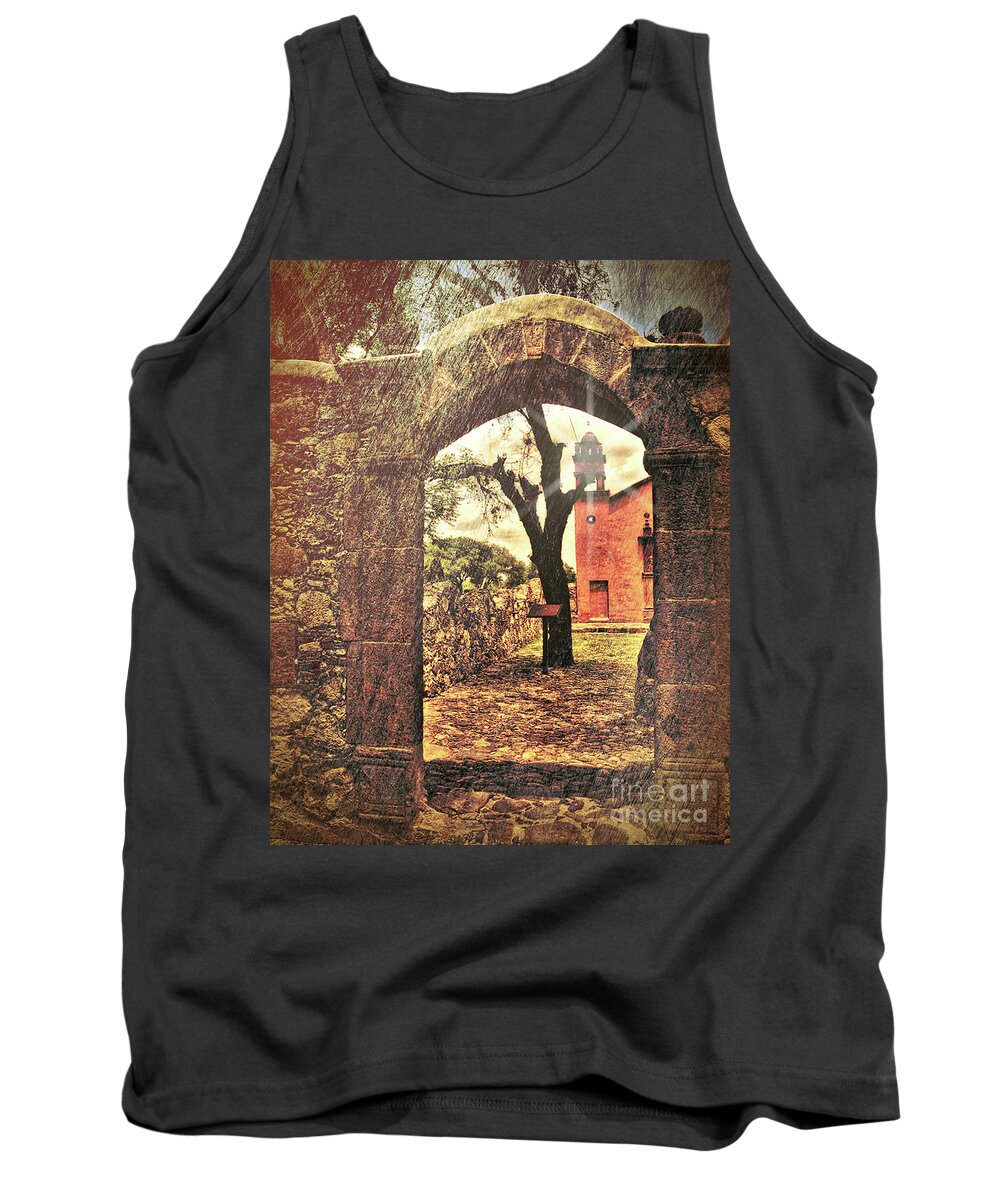 Old Church Tank Top featuring the photograph View to the Past by Barry Weiss