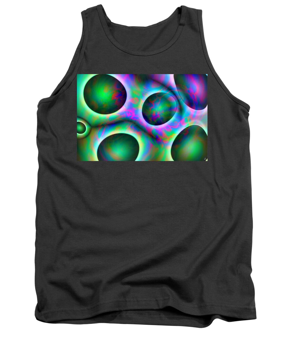 Colors Tank Top featuring the digital art Vision 30 by Jacques Raffin