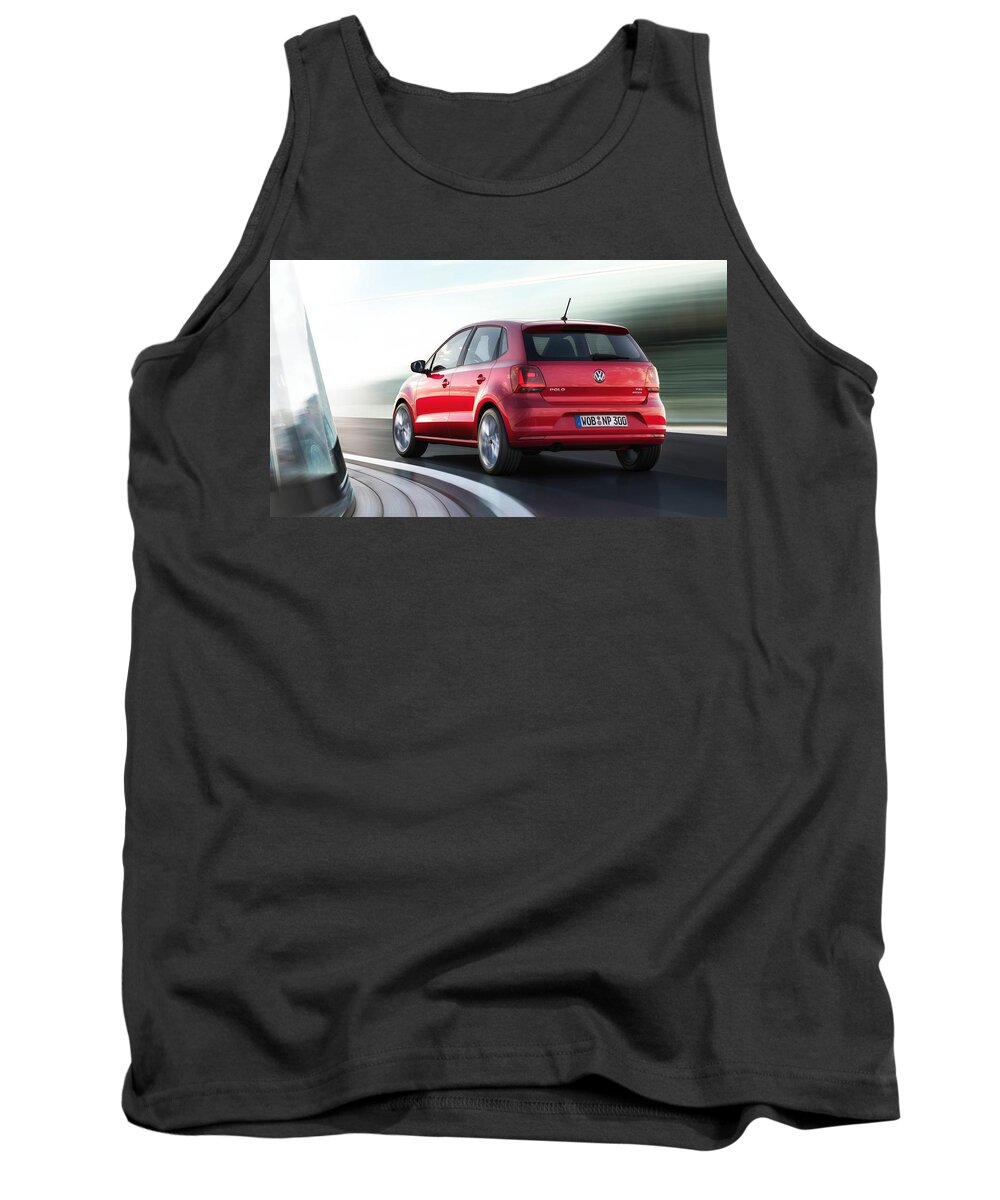 Volkswagen Polo Tank Top featuring the digital art Volkswagen Polo by Super Lovely