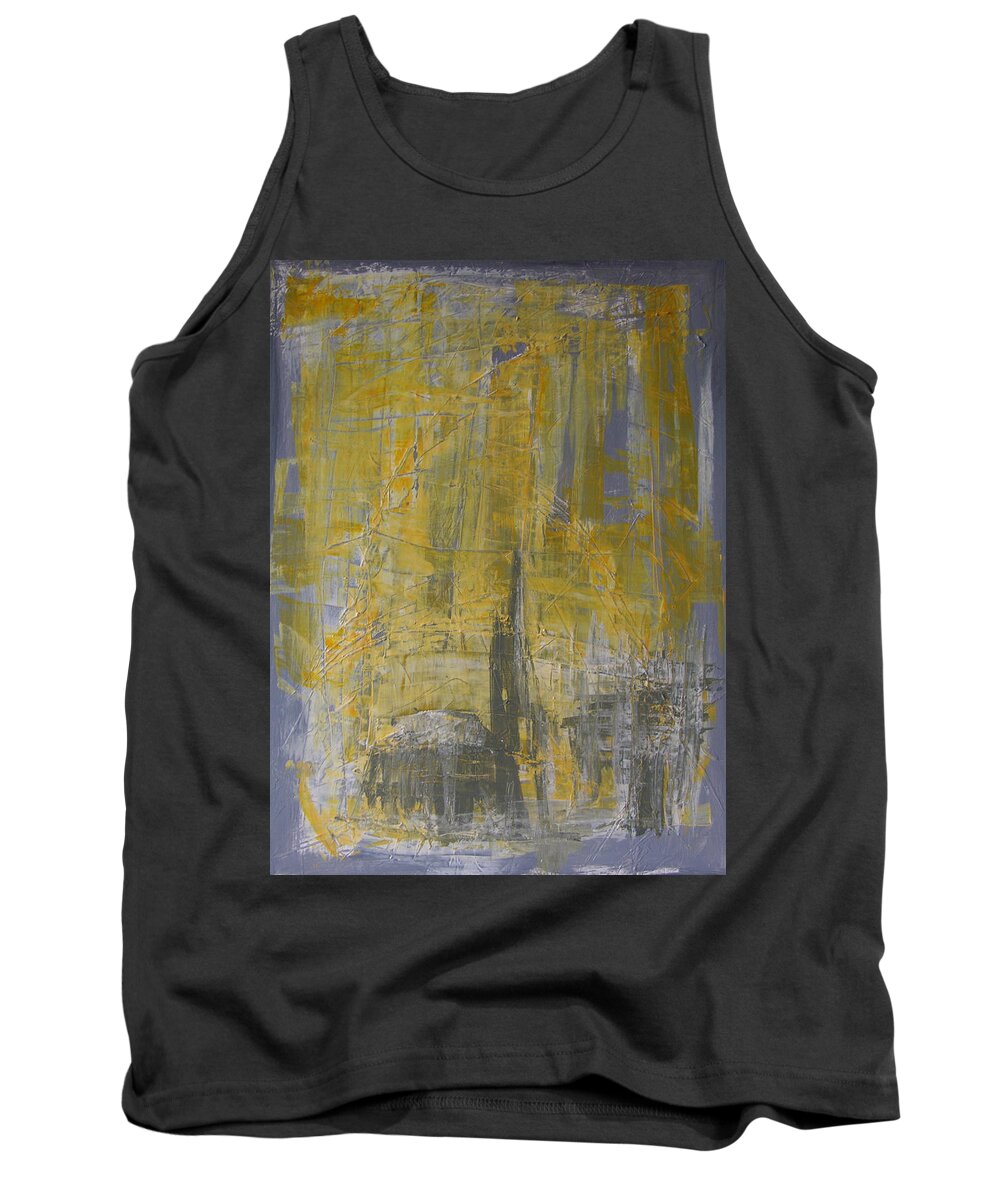 Abstract Painting Tank Top featuring the painting W29 - christine III by KUNST MIT HERZ Art with heart