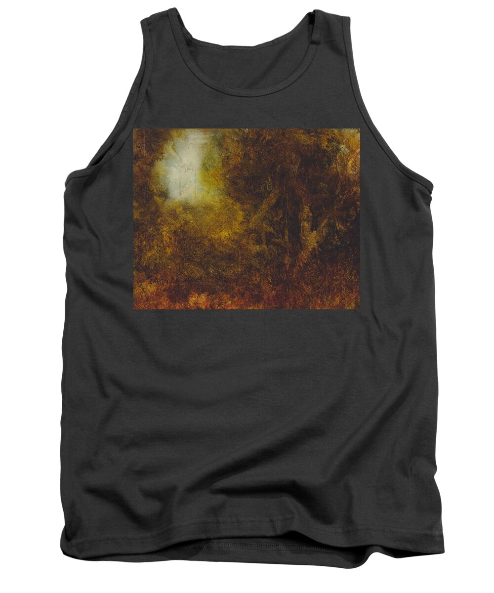 Warm Earth Tank Top featuring the painting Warm Earth 67 by David Ladmore
