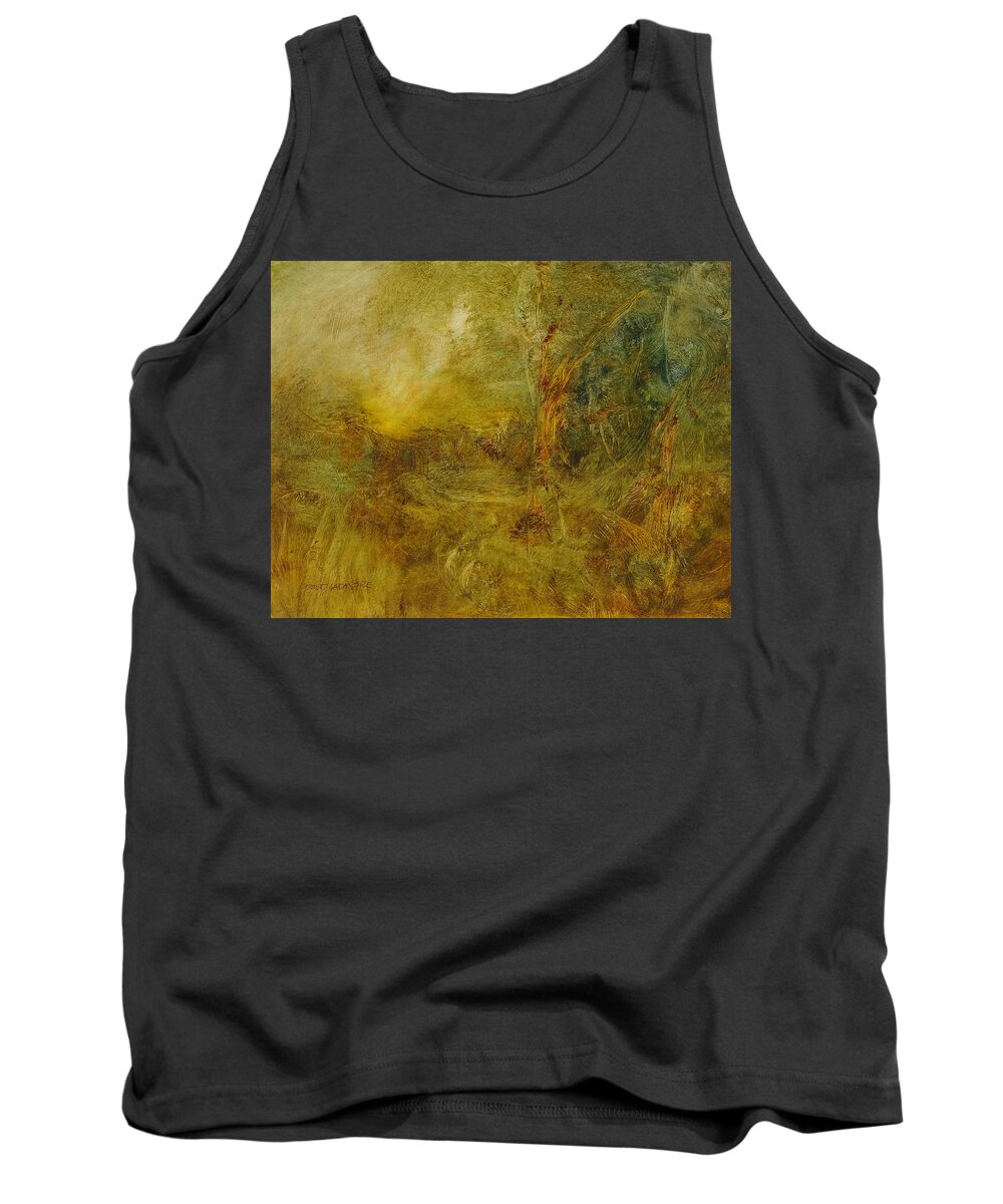 Warm Earth Tank Top featuring the painting Warm Earth 72 by David Ladmore