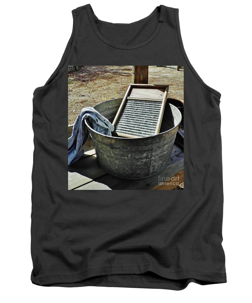 Tub Tank Top featuring the photograph Wash Day by D Hackett