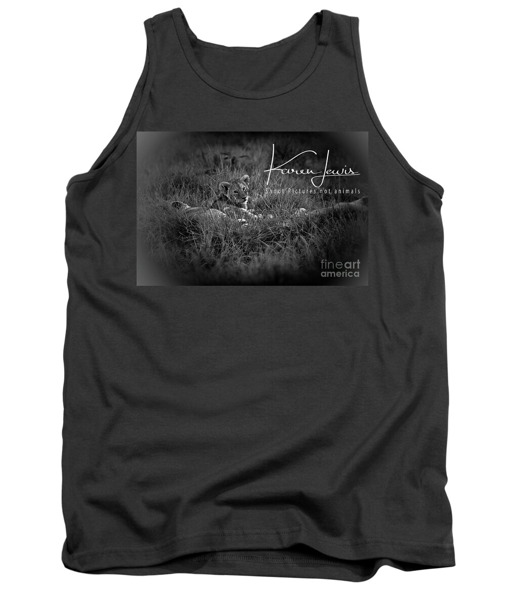 Lion Tank Top featuring the photograph Watching you watching me by Karen Lewis