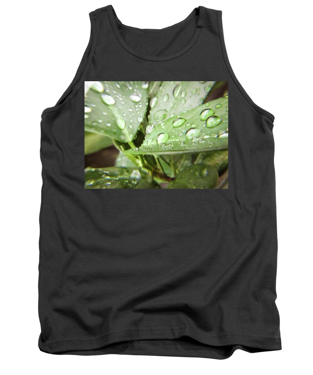 Water Tank Top featuring the photograph Waterdrops by Cesar Vieira