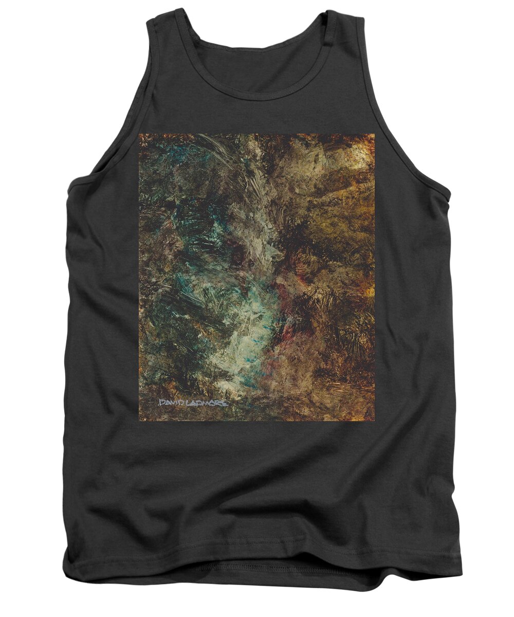 Waterfall Tank Top featuring the painting Waterfall 2 by David Ladmore