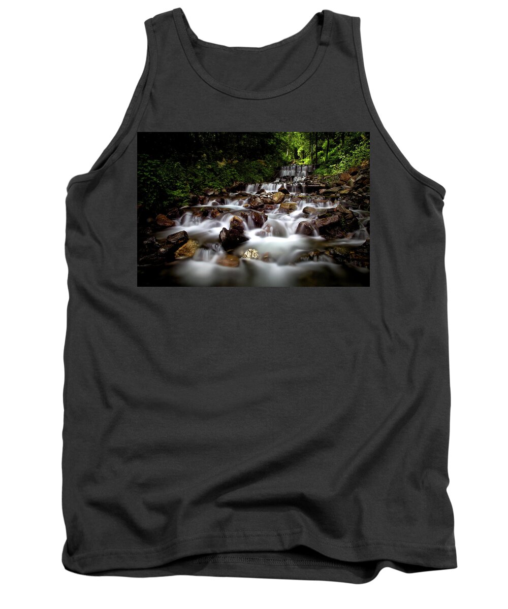 Landscape Tank Top featuring the photograph Waterfall by Alberto Audisio