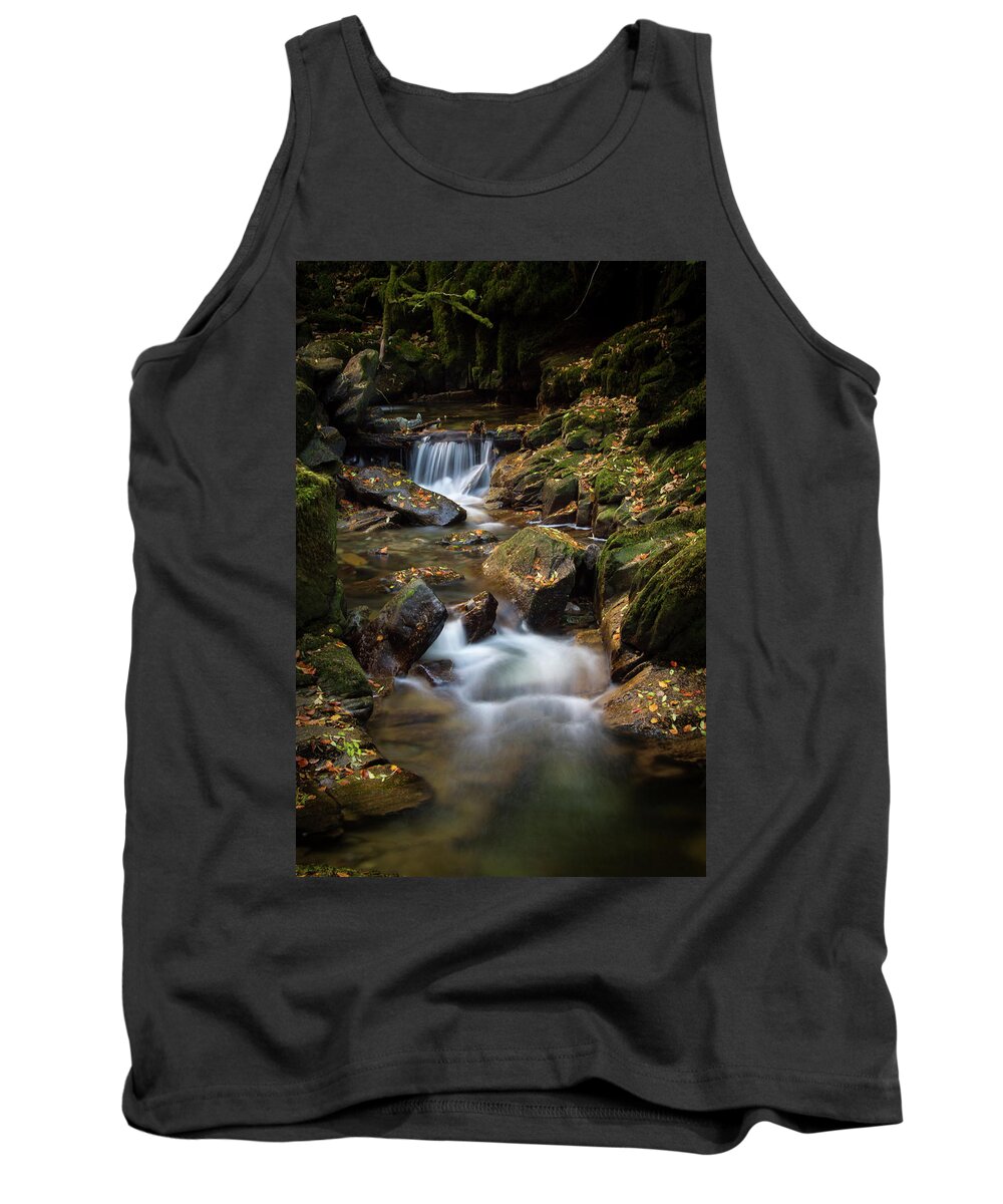 Waterfall Tank Top featuring the photograph Waterfall below Torc 1 by Mark Callanan