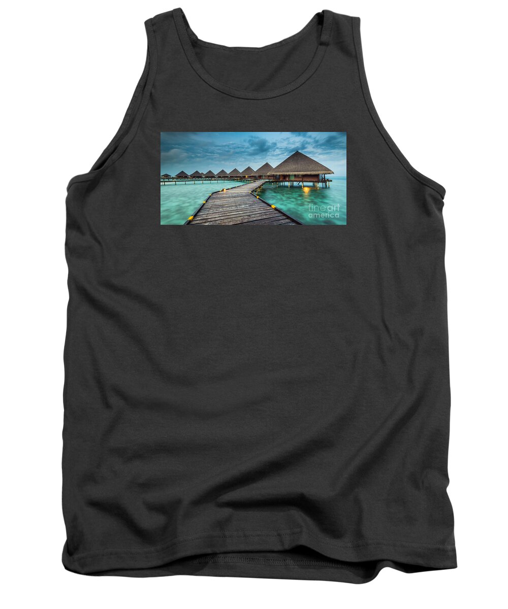 Amazing Tank Top featuring the photograph Way To Luxury 2x1 by Hannes Cmarits