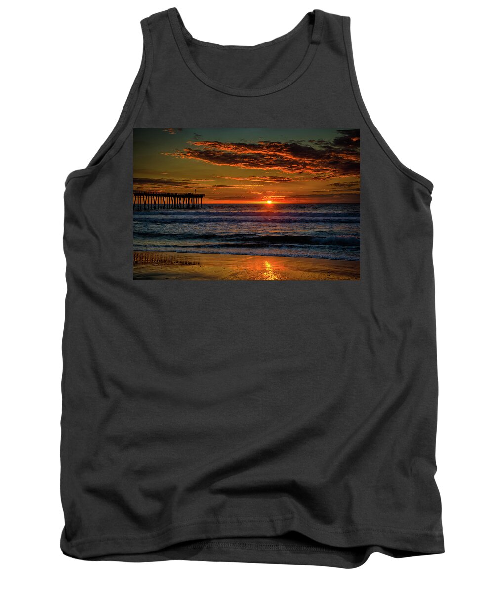 La Tank Top featuring the photograph West Coast Sunset by Raf Winterpacht
