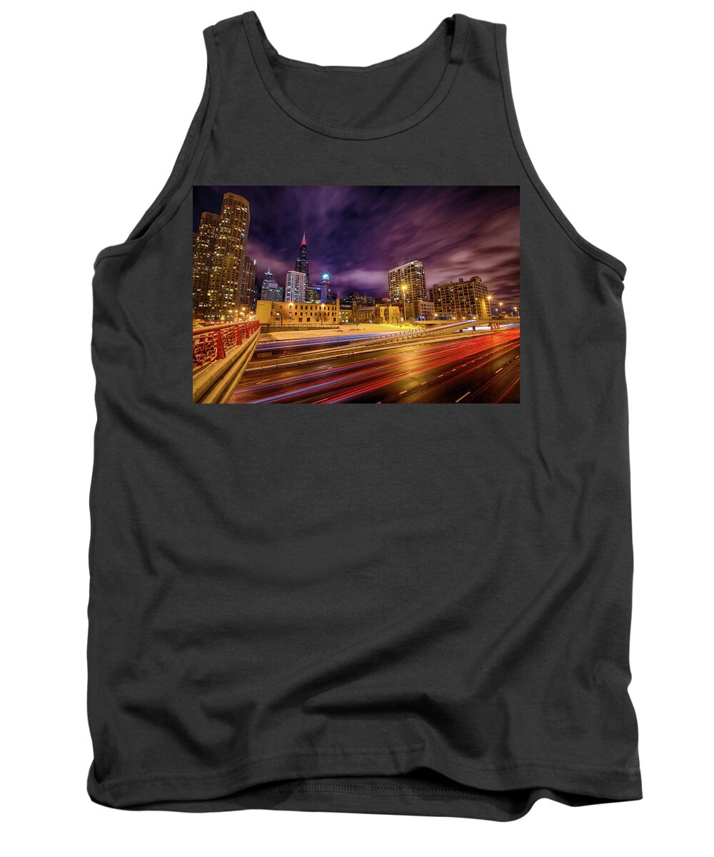 Chicago Tank Top featuring the photograph West Loop Traffic by Raf Winterpacht