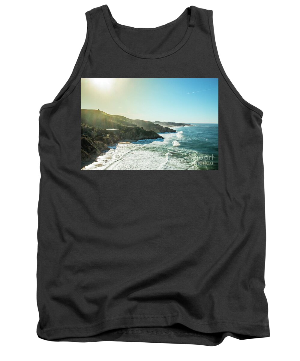 Cliff Tank Top featuring the photograph Westcoast highway number 1 sunny coast by Amanda Mohler