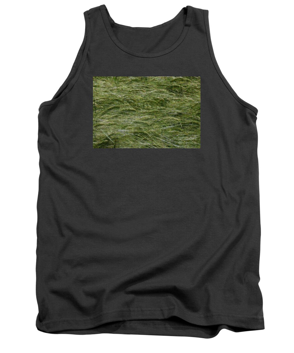Abstract Tank Top featuring the photograph Wheat Field by Jean Bernard Roussilhe