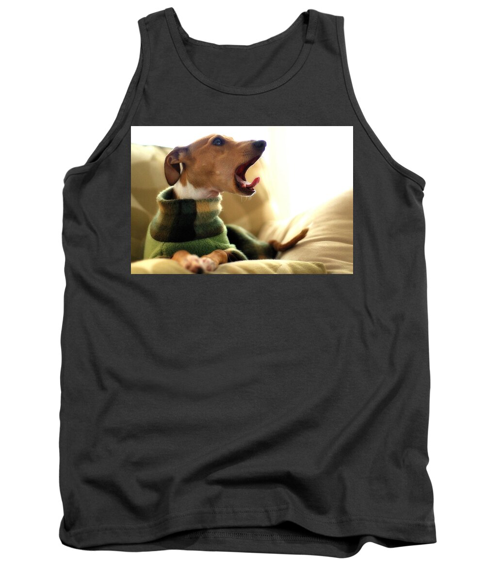 Editorial Tank Top featuring the photograph Where's My Coffee by Angela Rath