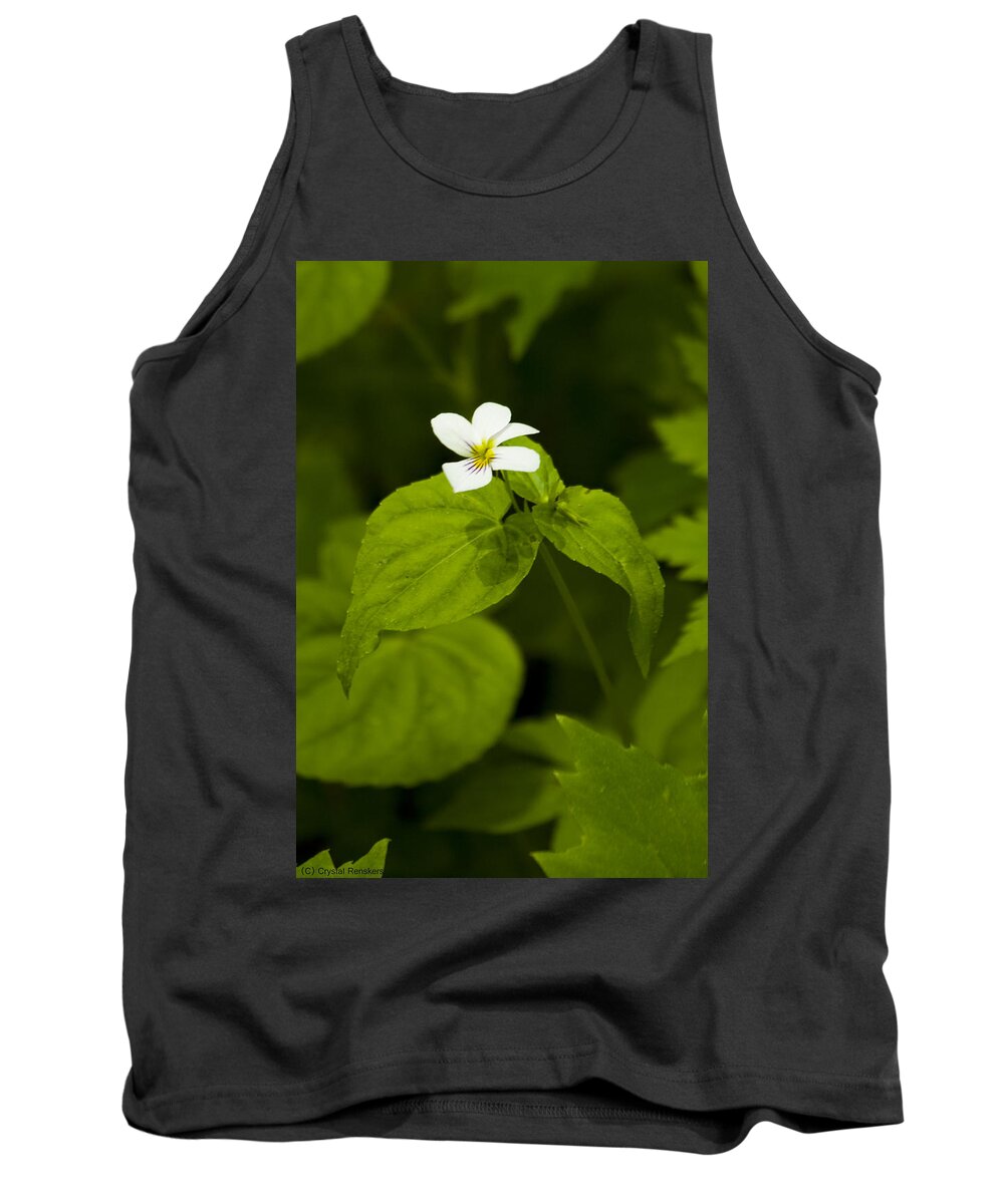 Flowers Tank Top featuring the photograph White Bits of Beauty by Miss Crystal D
