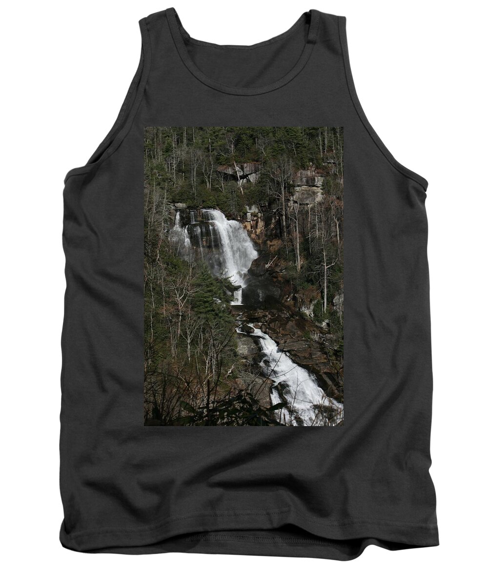 White Tank Top featuring the photograph Whitewater Falls by Cathy Harper