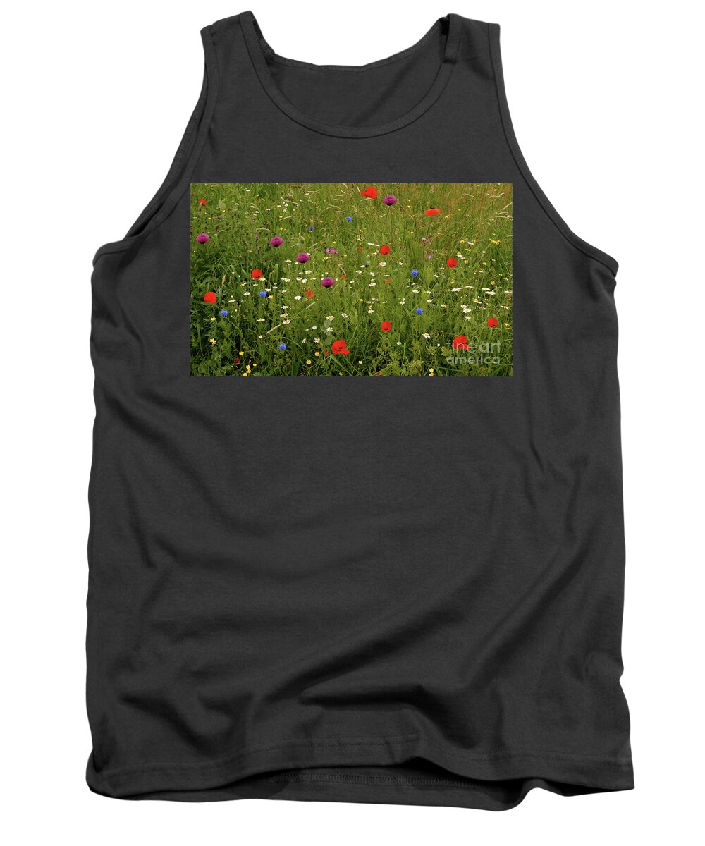 Summer Tank Top featuring the photograph Wild Summer Meadow by Baggieoldboy